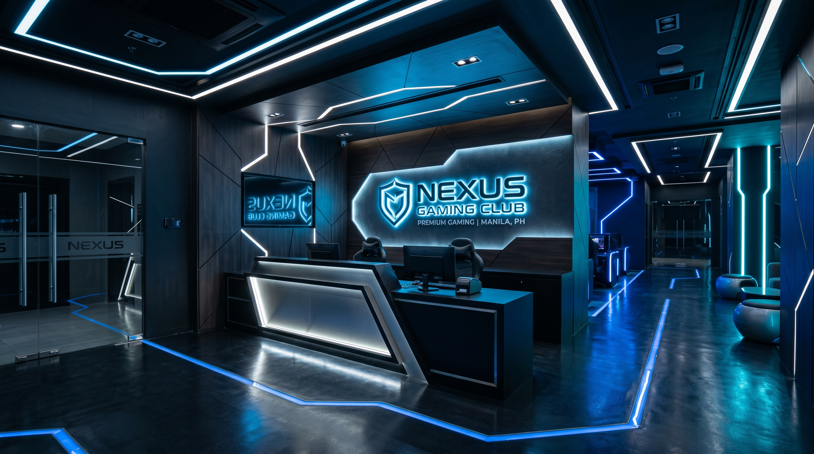 CRENVOK games club reception and entrance
