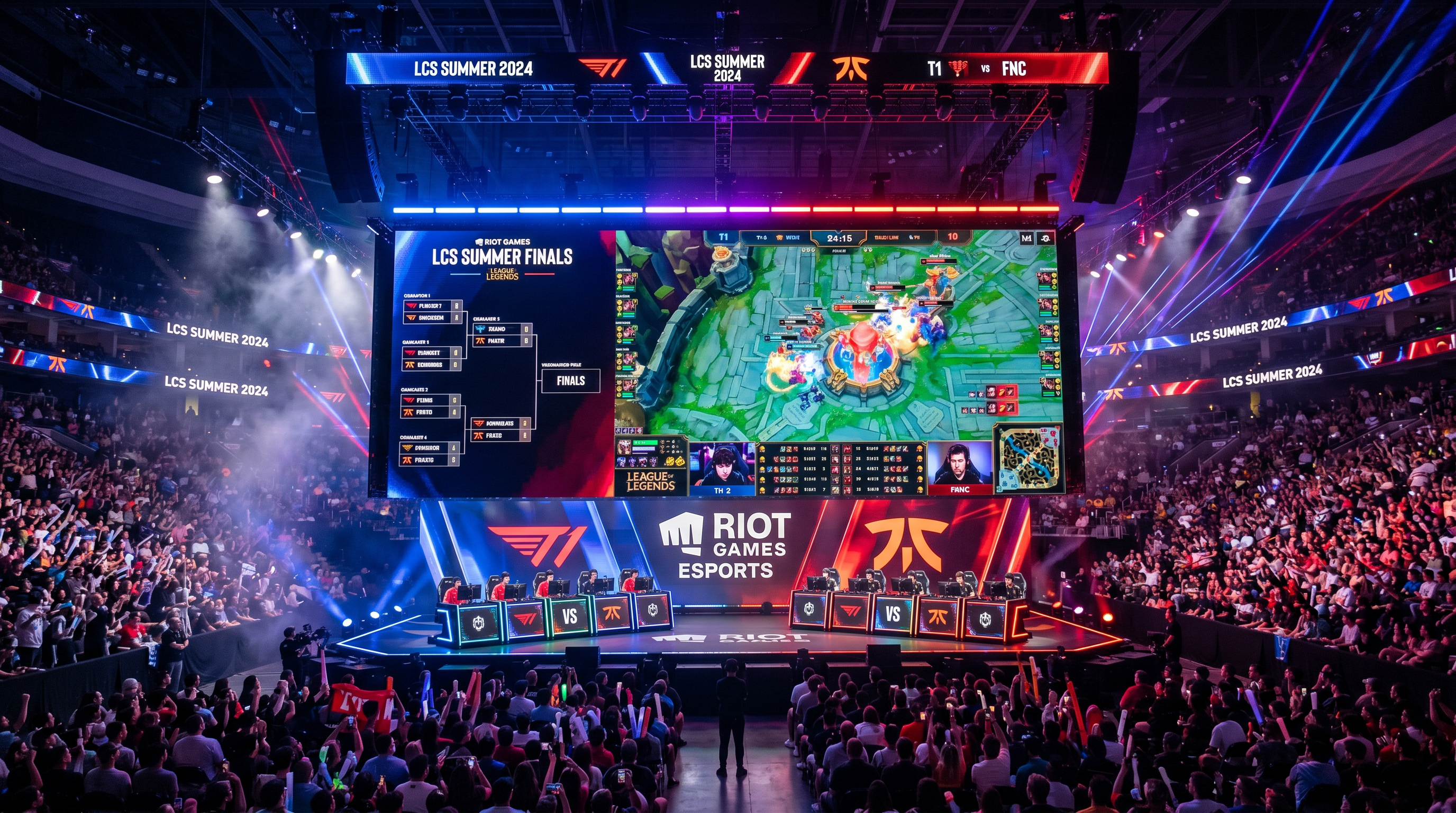 Tournament broadcast screen